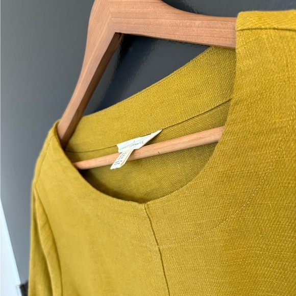 Seasalt Cornwall size 10 NWOT Elegant Mustard Yellow Women's Tunic- brighter… - Picture 7 of 15